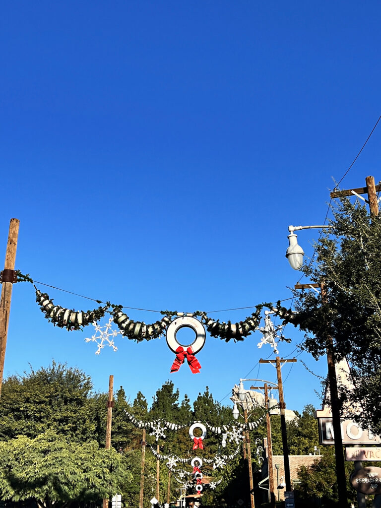 Cars Land at Christmas