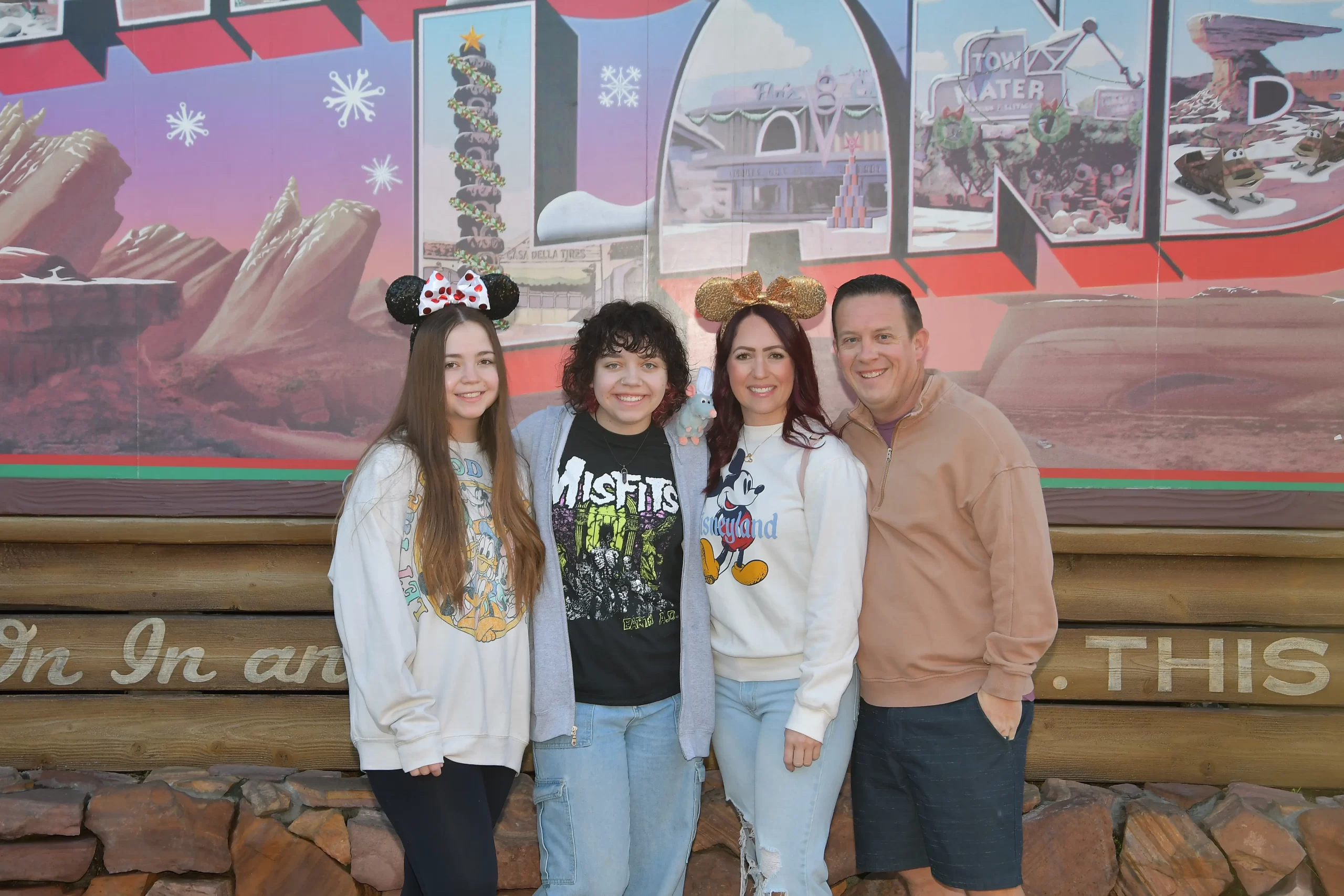 Group picture at disneyland