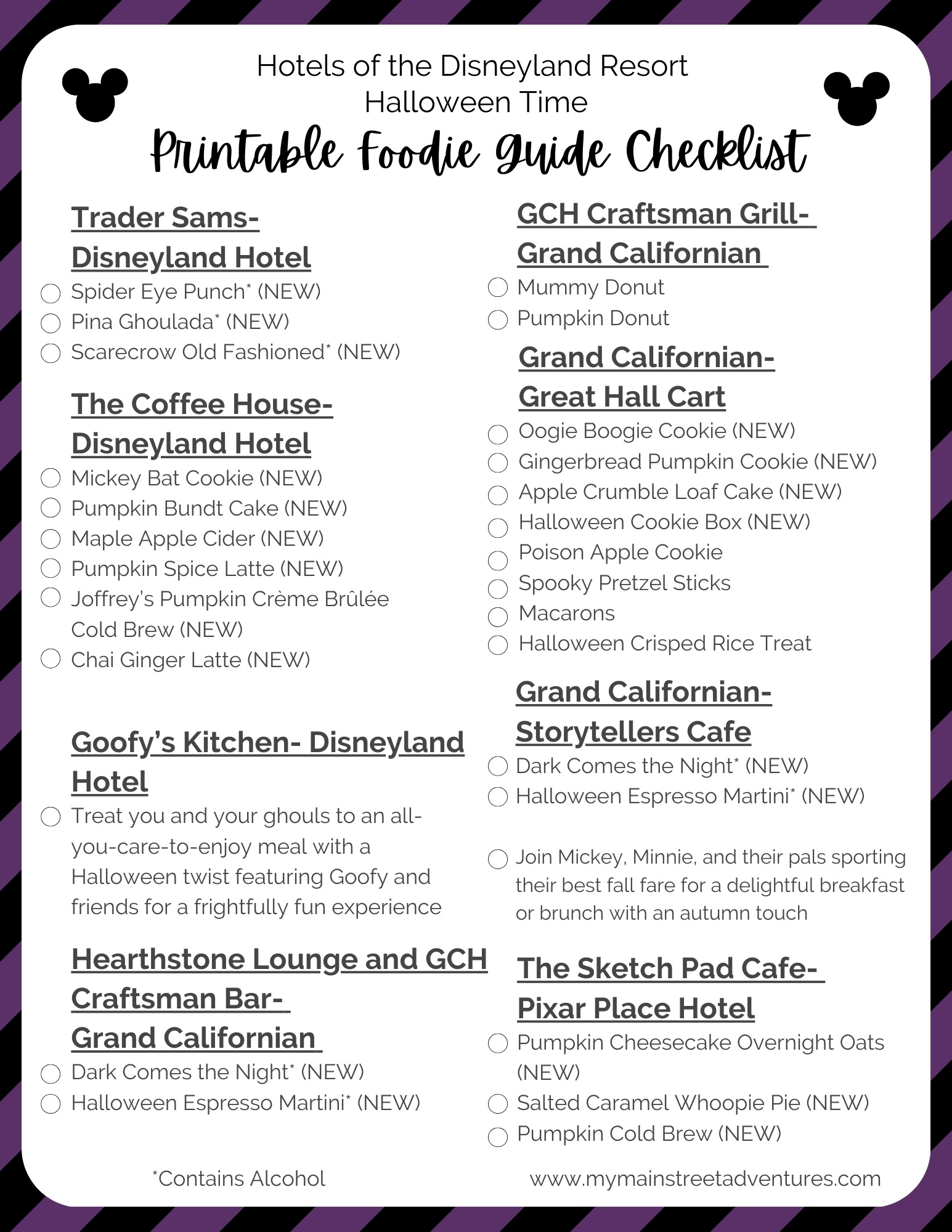 Disneyland Halloween Time Foodie Guide